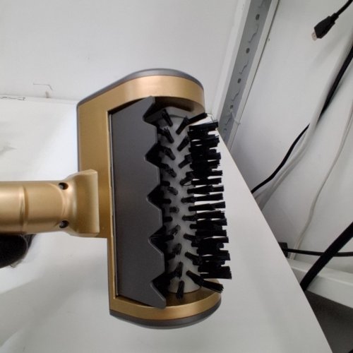 AMZANY ELECTRIC GRILL BRUSH WITH ACCESSORIES - SILVER/GOLD (MODEL: MY-518) image 5