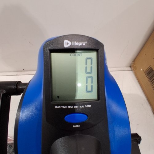 LIFEPRO FLEXSTRIDE LOW-IMPACT UNDER-DESK ELLIPTICAL FITNESS MACHINE - BLACK/BLUE (MODEL#: LP-FLXSTPLS-BLU) image 2