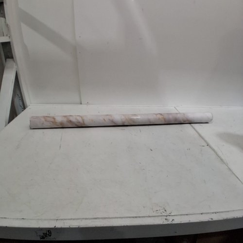 LIVELYNINE MARBLE PATTERN WALLPAPER ROLL - WHITE GOLD MARBLE image 2