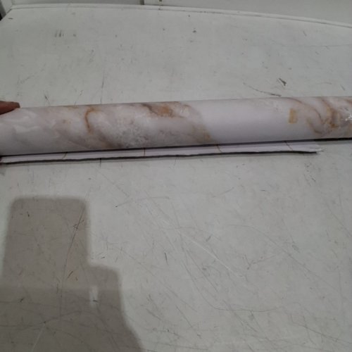 LIVELYNINE MARBLE PATTERN WALLPAPER ROLL - WHITE GOLD MARBLE image 3