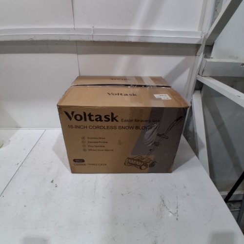 VOLTASK CORDLESS CORDLESS SNOW BLOWER WITH 2 BATTERIES & CHARGER - 16" - 48V - BLACK/ORANGE (MODEL: CSS004-160OR-CAVK/CSS004-160) image 5
