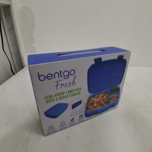 BENTGO FRESH 4 COMPARTMENT BENTO-STYLE LUNCH BOX - BLUE image 2
