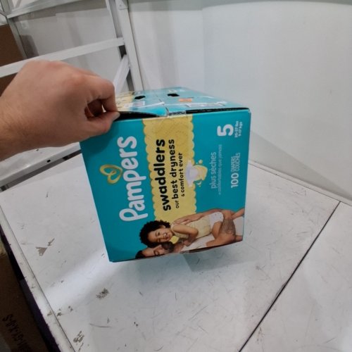 100PK PAMPERS SWADDLERS DIAPERS - SIZE 5 / 27-37 LBS image 3