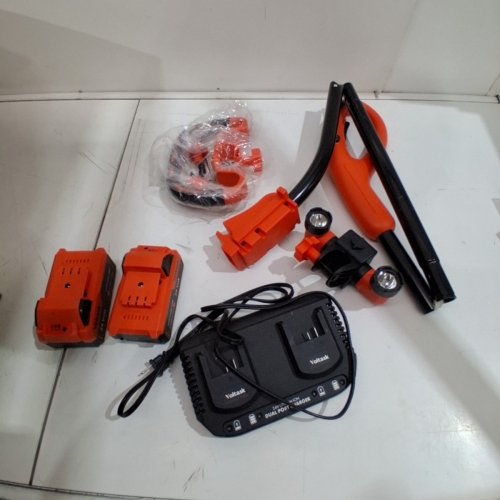 VOLTASK CORDLESS CORDLESS SNOW BLOWER WITH 2 BATTERIES & CHARGER - 16" - 48V - BLACK/ORANGE (MODEL: CSS004-160OR-CAVK/CSS004-160) image 5