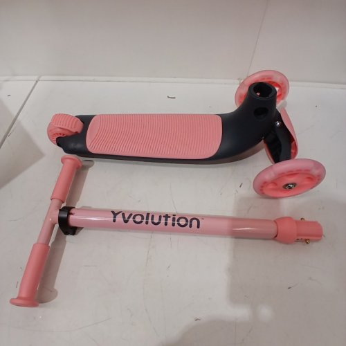 KID'S YVOLUTION Y GLIDER KIWI 3-WHEELED HEIGHT ADJUSTABLE SCOOTER - PINK (MODEL: 101260) image 4