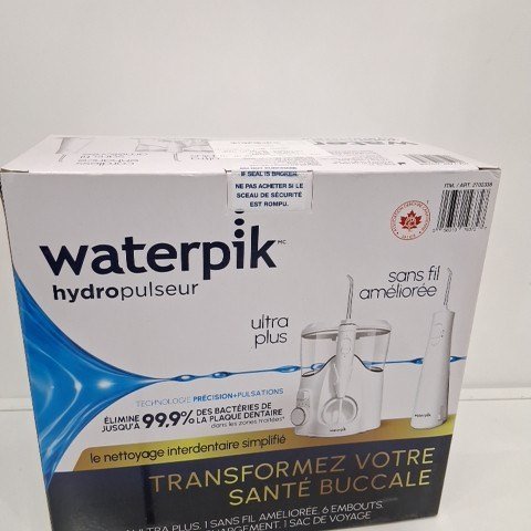 WATERPIK ULTRA PLUS & CORDLESS ENHANCE WATER FLOSSER COMBO PACK - WHITE (MODEL: 2702338) image 2