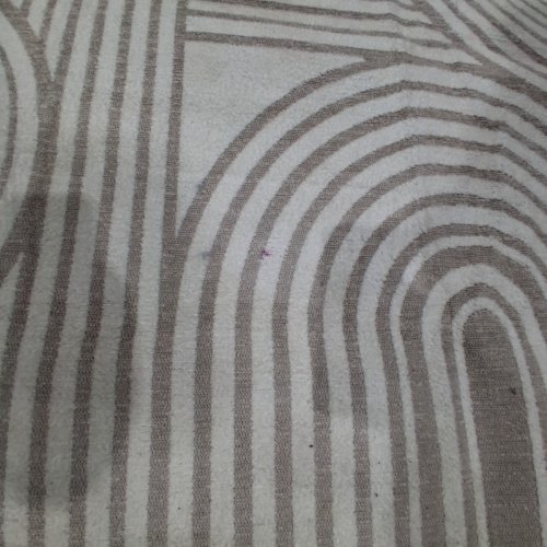 NON-SLIP GEOMETRIC AREA RUG - 7FT X 5FT - BEIGE/GREY image 3