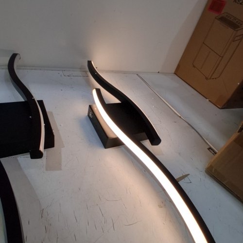 2PK CANOE LED WALL SCONCES - BLACK (ITEM: 8238WL-24GD-EL-2P) image 6