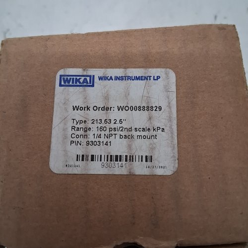 WIKA KPA PSI PRESSURE GAUGE - 2.5" - (MODEL: 9303141) image 2