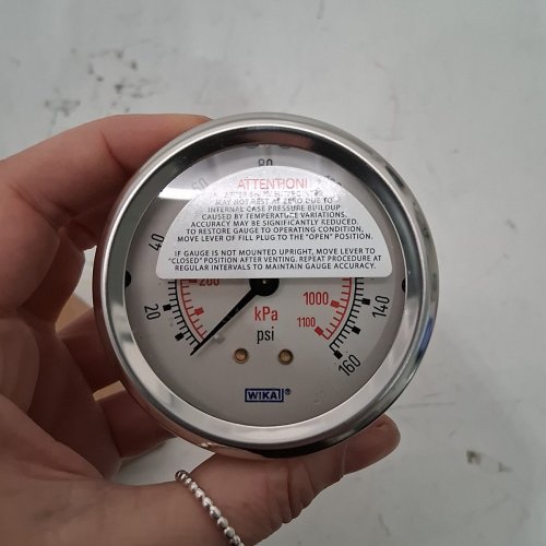 WIKA KPA PSI PRESSURE GAUGE - 2.5" - (MODEL: 9303141) image 3