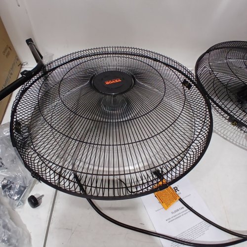 2PK XCITY 3-SPEED METAL INDUSTRIAL FLOOR FAN - 20" - BLACK (MODEL: HIFANXFLOOR20) image 2