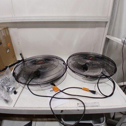 2PK XCITY 3-SPEED METAL INDUSTRIAL FLOOR FAN - 20" - BLACK (MODEL: HIFANXFLOOR20) image 3