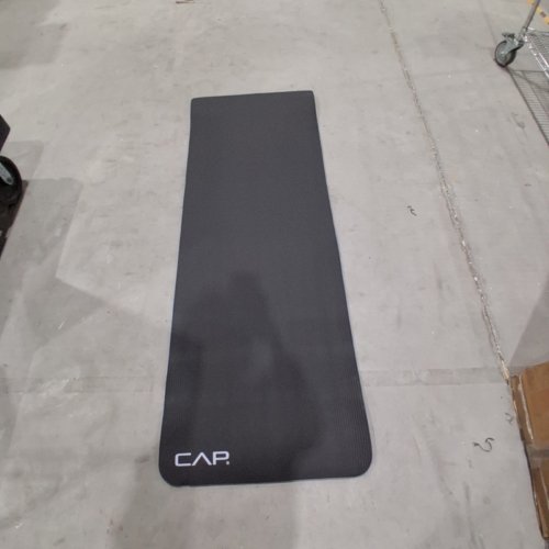 CAP BARBELL HIGH DENSITY EXERCISE YOGA MAT WITH STRAP - 24" X 68" - BLACK (MODEL: MTIS-6523-12BK) image 4