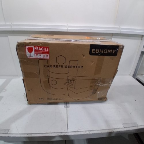EUHOMY PORTABLE ELECTRIC COOLER WITH CAR PLUG - 47QT - GREY/BLACK (MODEL: ‎CF001-45GR-CAEH) image 6