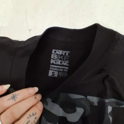 UNISEX DIRT BIKE KIDSZ GRAPHIC TEE - SMALL - BLACK image 3