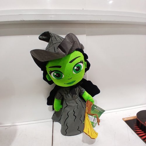 WICKED ELPHABA WITCH DECORATIVE HALLOWEEN GREETER FIGURE - 19" - BLACK/GREEN image 2