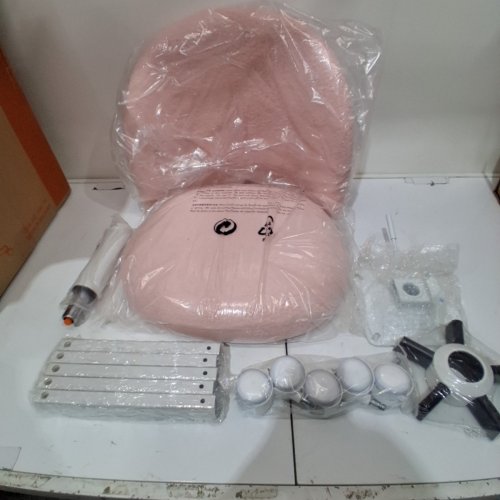 TEDDY ARMLESS SMALL VANITY CHAIR - 20"X29" - PINK (MODEL: CA-MP-C0001-TY-PK) image 2