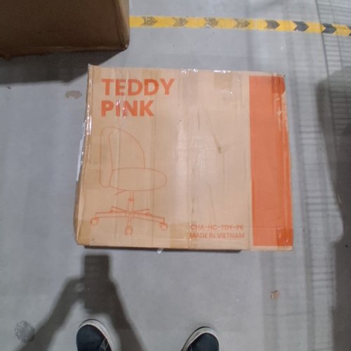 TEDDY ARMLESS SMALL VANITY CHAIR - 20"X29" - PINK (MODEL: CA-MP-C0001-TY-PK) image 4