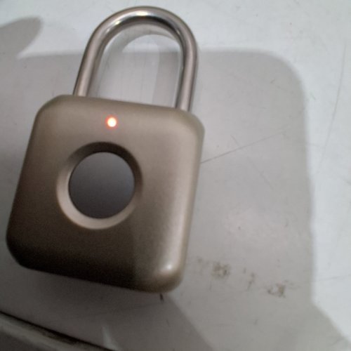 DIOCHE FINGERPRINT KEYLESS PADLOCK - BRASS GOLD/SILVER (MODEL: IPX2) image 2