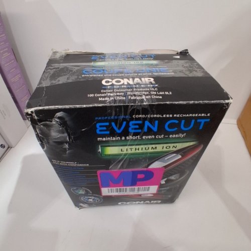 CONAIR EVEN CUT ROTARY HAIR CUT CUTTING SYSTEM LITHIUM ION WITH BONUS TRIMMER - RED image 7