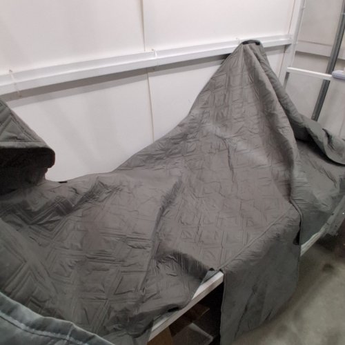 GENINA SECTIONAL SOFA COUCH COVER L SHAPED WATERPROOF - 5FT X 9FT X 3FT - GREY image 2
