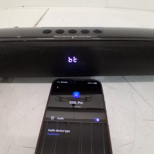 VEATOOL BLUETOOTH WIRELESS/WIRED SOUNDBAR WITH REMOTE CONTROL - 27" - 60W - BLACK - (MODEL:S20L) image 2