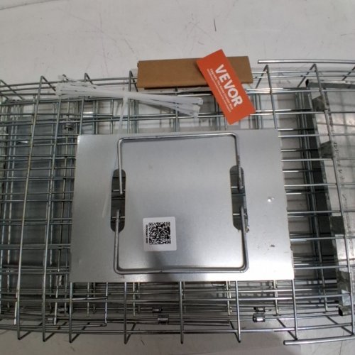 HUMANE ANIMAL TRAP - GALVANIZED IRON - 30" X 10" X 12" - SILVER (MODEL: LB-28A) image 3