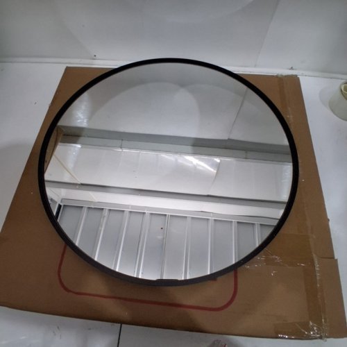 ROUND FRAMED MIRROR - 20" - BLACK image 2