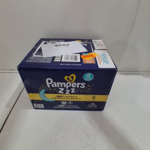 42PK PAMPERS SWADDLERS OVERNIGHT DISPOSABLE BABY DIAPERS - SIZE 6 image 4