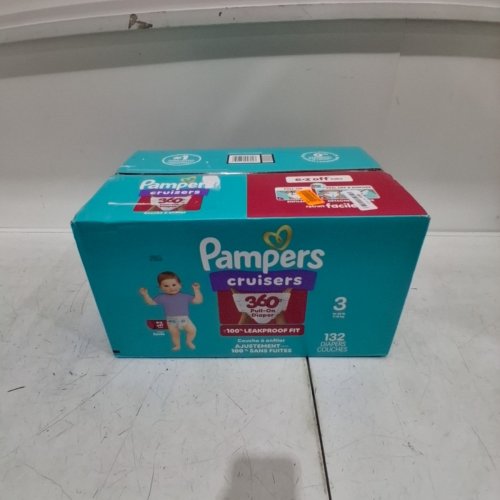 132PK PAMPERS SWADDLERS DIAPERS - SIZE 3 (1326LB) image 2
