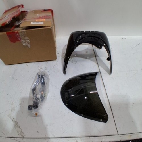 MOTORCYCLE HEADLIGHT FAIRING KIT - FIT MOST MOTORCYCLES WITH 7" ROUND HEADLIGHTS - GLOSS BLACK (MODEL : ‎YMIKOD08MQT7SWV-11) image 2