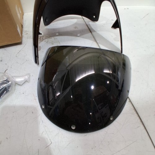 MOTORCYCLE HEADLIGHT FAIRING KIT - FIT MOST MOTORCYCLES WITH 7" ROUND HEADLIGHTS - GLOSS BLACK (MODEL : ‎YMIKOD08MQT7SWV-11) image 4