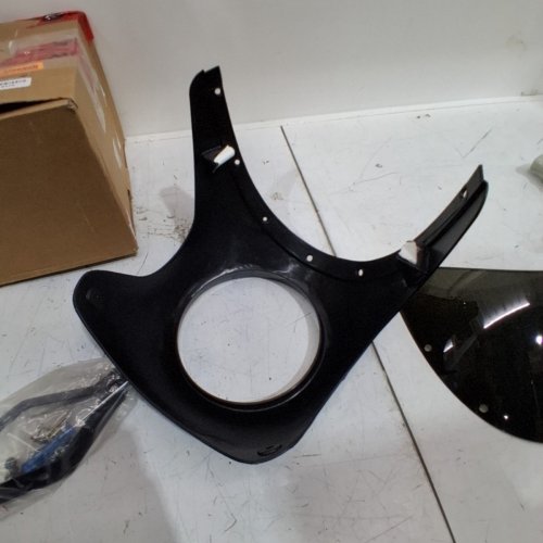 MOTORCYCLE HEADLIGHT FAIRING KIT - FIT MOST MOTORCYCLES WITH 7" ROUND HEADLIGHTS - GLOSS BLACK (MODEL : ‎YMIKOD08MQT7SWV-11) image 5
