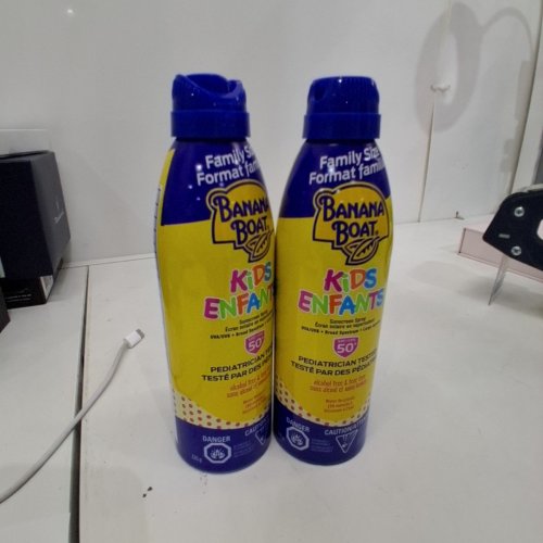 2PK BANANA BOAT TEAR FREE SPRAY SUNSCREEN SPF 50+ - 226G EACH - YELLOW (MODEL: 1745131) image 2