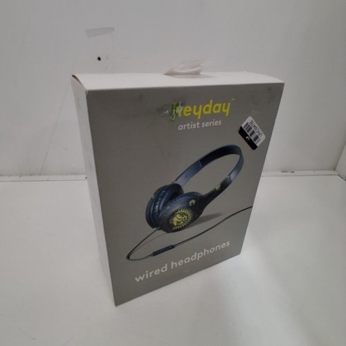 HEYDAY ARTIST SERIES WIRED ON-EAR HEADPHONES WITH MICROPHONE - 3.5MM AUX - SUN AND MOON BY CHINY image 2