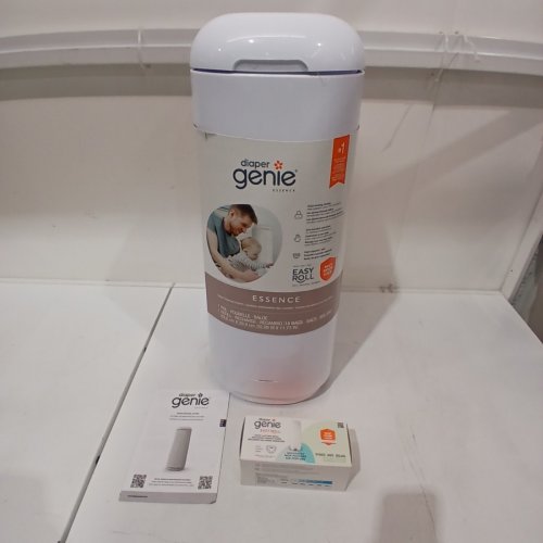 DIAPER GENIE ESSENCE PAIL DIAPER PAIL SYSTEM WITH EASY ROLL REFILL - 24" - WHITE (MODEL: I000908) image 2