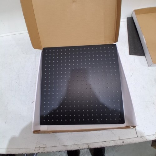 BESY SQUARE HIGH PRESSURE RAIN SHOWER HEAD - 16" - MATTE BLACK (ITEM: FSH_00005_01_BL_SQUARE) image 3