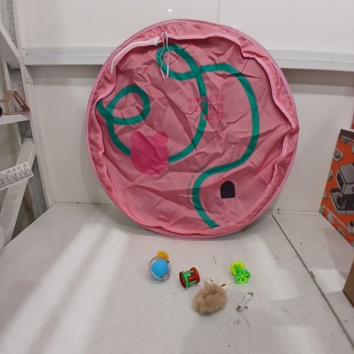 KIMIPETS INTERACTIVE CAT TOY NEST WITH ACCESSORIES - PINK image 5