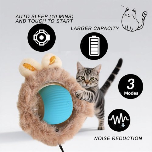 KIMIPETS INTERACTIVE CAT TOY NEST WITH ACCESSORIES - PINK image 3