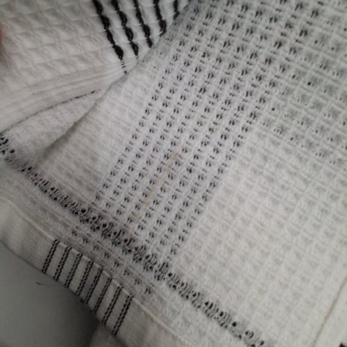 BETTER HOME & GARDENS WOVEN KITCHEN HAND TOWELS BLACK/ WHITE image 5