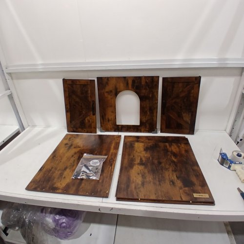 FEANDREA CAT LITTER BOX ENCLOSURE, HIDDEN LITTER BOX FURNITURE - RUSTIC BROWN (MODEL: PCL042L101) image 2