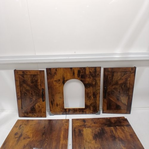 FEANDREA CAT LITTER BOX ENCLOSURE, HIDDEN LITTER BOX FURNITURE - RUSTIC BROWN (MODEL: PCL042L101) image 5