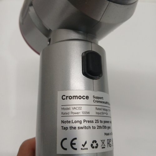 CROMOCE COMPACT HANDHELD VEHICLE VACUUM CLEANER - SILVER / PURPLE (MODEL: VAC02) image 3