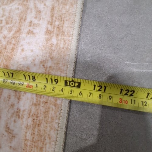 PATTERNED AREA RUG - 8FT X 10FT - BEIGE AND IVORY image 3