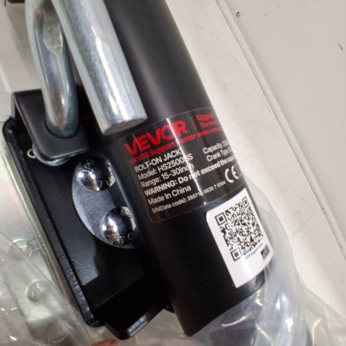 VEVOR BOLT-ON JACK - 15" - 30" RANGE - BLACK / SILVER (MODEL: HS2500SS) image 3