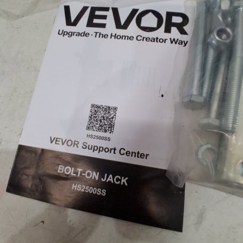 VEVOR BOLT-ON JACK - 15" - 30" RANGE - BLACK / SILVER (MODEL: HS2500SS) image 4