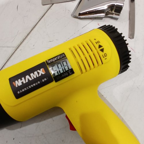 WHAMX HEAT GUN WITH ACCESSORIES - 110V - YELLOW/BLACK image 2