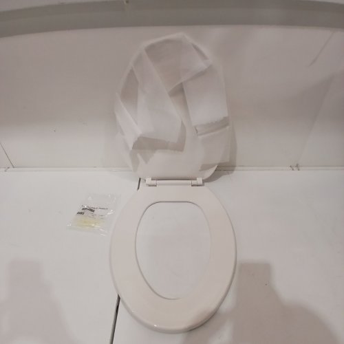 CENTOCO HEAVY DUTY PLASTIC ELONGATED TOILET SEAT - 18.5" - WHITE (MODEL: DS1600-001) image 4