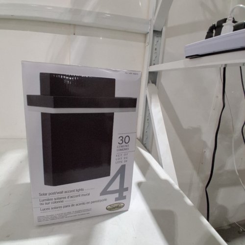 4PK GTX SOLAR ACCENT POST LIGHTS - 3000K-6000K - BLACK (MODEL: 1806316) image 4
