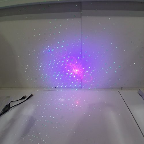DJ DISCO STAGE PARTY STROBE PROJECTOR LIGHT WITH REMOTE CONTROL - BLACK / MULTICOLOR image 2